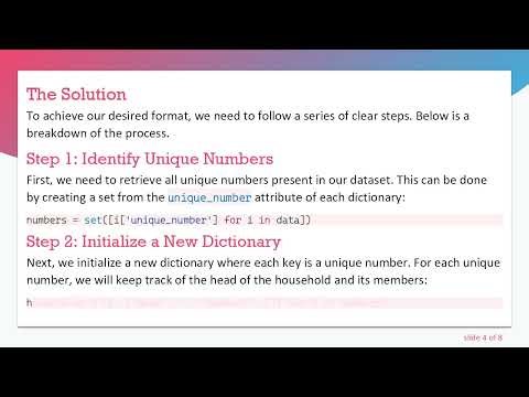 Understanding Python Dictionaries: Filtering Data by unique_number