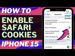 How to Enable Safari Cookies on iPhone 15