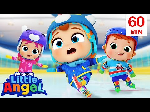 Ice Skate Song (Family Edition) + More Baby John Songs @LittleAngel Nursery Rhymes for Kids
