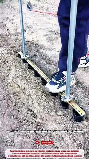 Multi-Hole Transplanter Innovative Tool Machine for Fast Planting