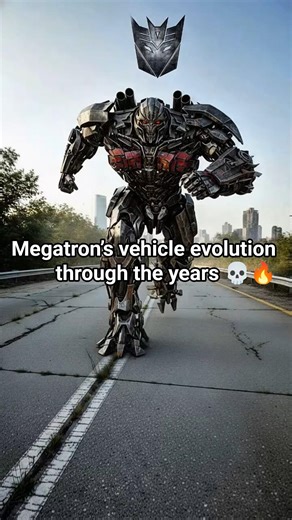 Megatron’s vehicle evolution through the years 🦾✈️ #carevolution #viralshort