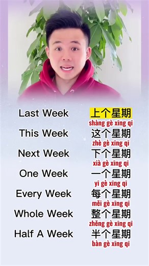 5.6K views · 277 reactions | Week In Chinese #week #lastweek #thisweek #nextweek #oneweek #everyweek #wholeweek #中文 #中文 | Teacher Jacky | Facebook