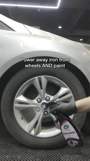 Powering away tough, iron based contaminants has never been easier. Hybrid Solutions Iron Remover removes brake dust, road grime and rail dust from your wheels AND paint. Because the formula is pH-neutral,it’s safe to use as an iron remover for your paint too! The chemistry in the spray does the work of a clay bar, but with a touch-free application. Shop now: https://www.turtlewax.com/products/rapid-decon-iron-remover | Turtle Wax