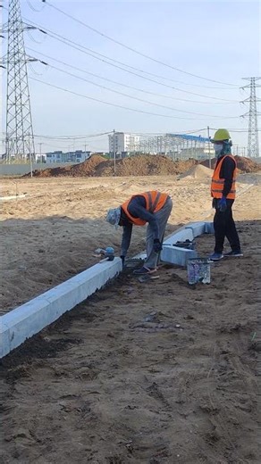 Curb installation #shorts #short #shortsfeed #shortvideo #construction #viral #reels