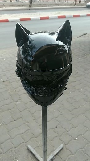 cat woman helmet#motorcycle #batman #cat #motor #moto #cosplay #customhelmets