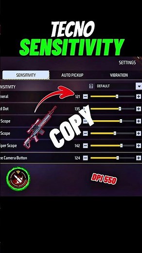 Tecno Free Fire All Device Sensitivity Settings 2025 || Free Fire Best Sensitivity Settings 2025