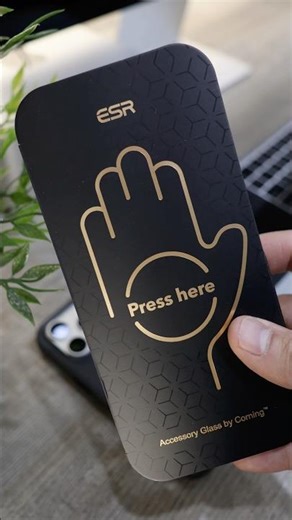 Installing the ESR screen protector by Corning for the iPhone 17 Pro! #tech #apple