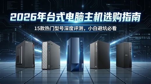 2026年高端玩家必看：15款顶级台式电脑主机推荐，搭载最新CPU、显卡，性能炸裂，畅玩各类大型游戏，选购攻略助你打造专属电竞装备，成为游戏大神！