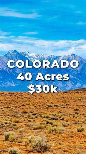 40 Acres of COLORADO LAND for SALE with Power, County Road Frontage & Amazing Rocky Mountain Views. This Colorado Property has a Quarter Mile of County Road Frontage along the North boundary where you will find Power Lines already in place. View the Property Images, Maps & Details at: LANDIO.com The Property is surrounded by over 1 Million Acres of Public Land, including National Forests, BLM Land, State Wildlife Areas, National Parks and Wildlife Refuges. There is abundant wildlife in the area