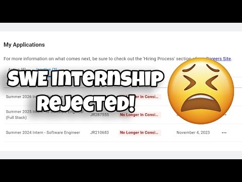 The SWE Internship Application Struggle in 60 Seconds