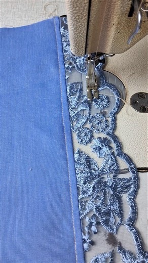 sewing the edges of the brocade#sewingtips#sewingtutorial