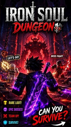 Roblox Can I Survive In Iron Soul Dungeon 🗡️🗡️😨😨😱😱