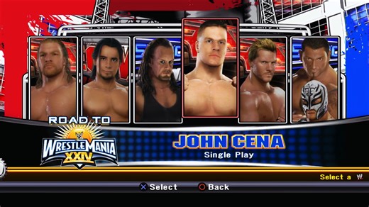 【PS3】SVR2009 随机 RTWM - 约翰塞纳 JOHN CENA 主线剧情 #1 WEEK 1 ～ WEEK 6 HARD难度 (无剪辑)！.