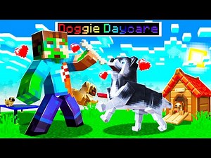 OPENING DOGGIE DAYCARE in MINECRAFT! (puppies)