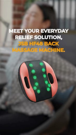 JSB Wellness on Instagram: "Long hours of sitting causing back pain? Get instant relief with the JSB HF48 Back Massage Machine Back Massage Machine | Back Pain Relief | Massage At Home | Daily Comfort | Pain Care #jsbwellness #backmassage #painrelief #wellness #backpainrelief"