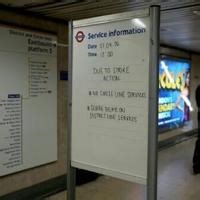 Thousands of London commuters walk to work in underground strike