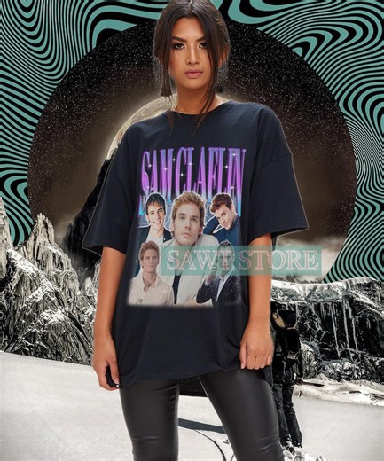 SAM CLAFLIN Shirt, Sam Claflin Retro Tshirt, Actor Vintage Fan Tees, Movie Sweatshirt Merch Gift, Film Kids Tee, Bootleg Homage Tee - Etsy