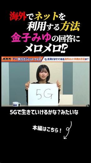 【金子みゆの回答にメロメロ!?】海外でネットを利用する方法 #カカクドットコム #金子みゆ #iphone