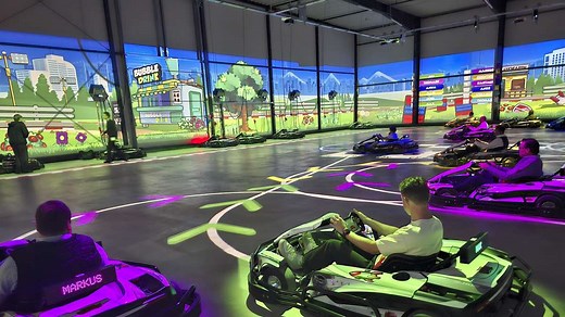 Fahrt durch virtuelle Welten: Hessens erste Battle-Kart-Arena öffnet in Bad Hersfeld