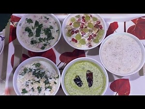 5 Types of raita in easy and different way