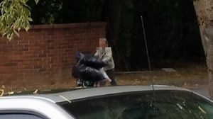 Neighbor spots man defecating by Beaverton school bus stop