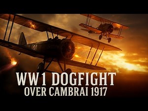 WW1 Dogfight Over Cambrai (1917) | Red Baron vs British Pilot – Epic Cinematic War Film