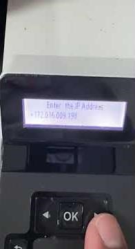 How to set IP Address On Printer HP LasrJet Pro M404?