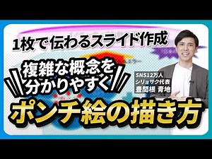 【1枚で伝わる】ポンチ絵の描き方|5つのポイントで解説【資料】