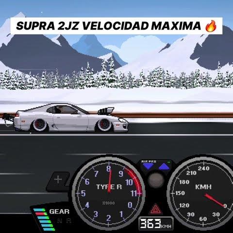 Parte 3 | Esta es la velocidad MAXIMA de un Toyota SUPRA 😱 #pixelcarracer