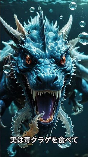 海にいる“ドラゴン”の正体...#動物 #ブルードラゴン #海の生き物 #危険生物 #雑学 #ショート動画 #トリビア