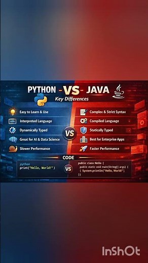 Python vs java: Which one to start in 2026 ? ✨💻🔥🚀