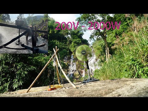 Get water from waterfall for generator