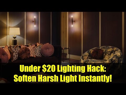 Under $20 Lighting Hack: Soften Harsh Light Instantly!