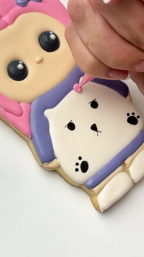 Maddie Gartmann on Instagram: "Which one is your favorite?? Cookie decorating, royal icing, KPop Demon Hunters, Rumi, cookies, Zoey, Mira, animated, reels for kids"