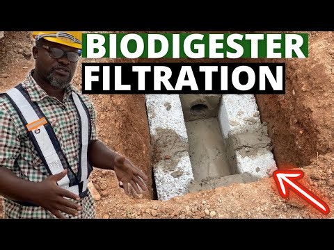 How to construct biodigester wastewater filtration chamber