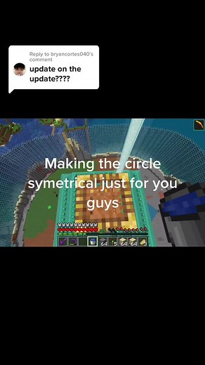 Creating a Symmetrical Circle in Minecraft Sea Temple