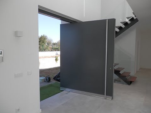 WOODMAN: How to make pivot entry door / Маятниковая входная дверь.