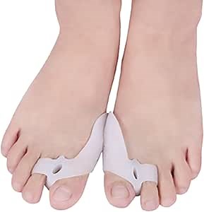 Bunion Toe Protector, Treat Pain in Big Toe Joint, Realign Relieve toe Hallux Valgus, Orthopedic Correctors Padding Support for Overlapping Toes Hammertoe Feet, for Men and Women (Beige)