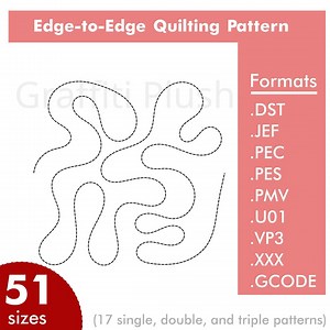 Edge-to-edge Quilting Embroidery Design. Continuous Stipple Machine Embroidery Design. - Etsy
