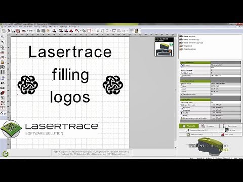 Lasertrace filling logos