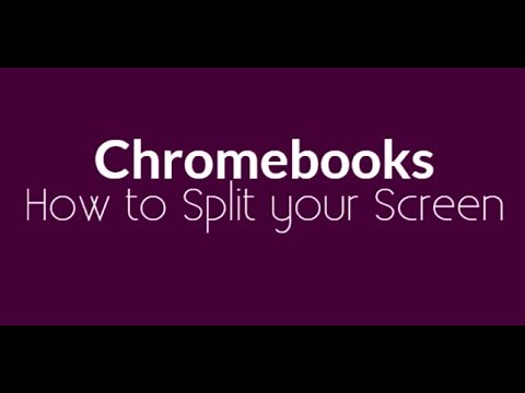 how to split screens on a Chromebook