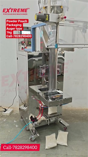 Powder Pouch Packaging Machine | Auger Type | Full Working Video (1kg)