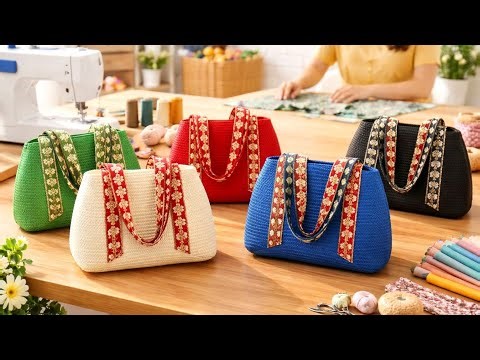 Transform Placemats Into Cute Bag in 15 Minutes 👛 Gift Sewing Ideas 💖