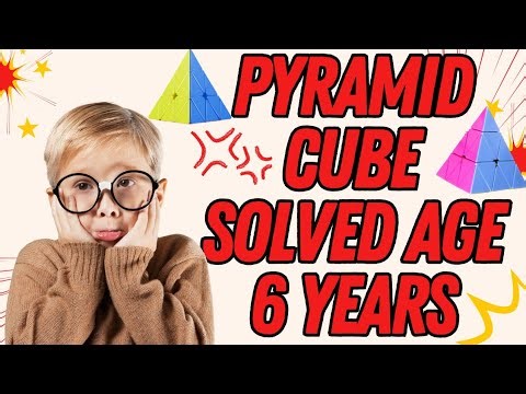 Future Genius Alert 🚀 | 6-Year-Old Solves the Pyraminx Cube!