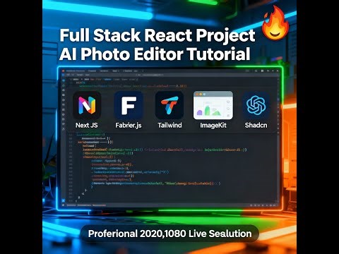 Full Stack React Project ( AI Photo Editor ) - Next JS, Fabric.js, Tailwind, ImageKit, Shadcn UI 🔥?