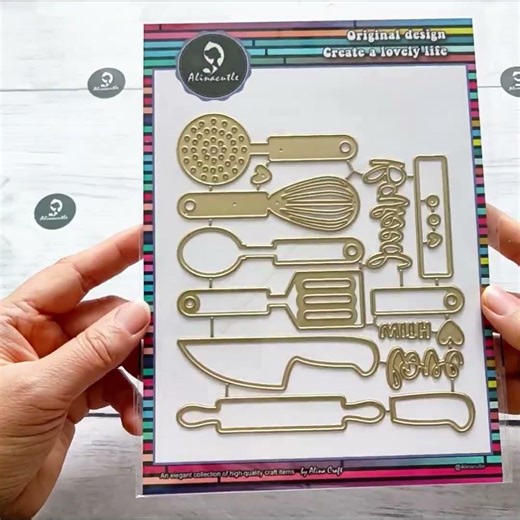 NEW RELEASE/LOVE BAKING metal die cut set - #Alinacutle #AlinaCraft #papercraft #amazon #temu
