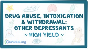 Drug misuse, intoxication and withdrawal: Other depressants: Pathology review: Video, Causes, & Meaning | Osmosis