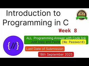 NPTEL: Introduction to programming in C week 8 all programming assignment with link of codes