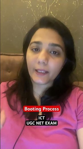 What is Booting Process | PYQ | ICT | UGC NET EXAM | UGC PLUGIN #ugcnetexam #ugc #education #paper1