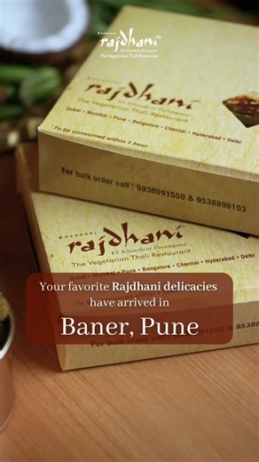 374 reactions · 6 comments | Good news, Baner! Your favourite Rajdhani flavours now come home to you, fresh, pure, and packed with love. Pick from our delicious combos or lip smacking meal boxes. Order via Zomato or Swiggy today! #KhandaniRajdhani #RajdhaniThali #MealboxesbyRajdhani #CombosByKhandaniRajdhani #NowDelivering #ordernow | Rajdhani Thali | Facebook